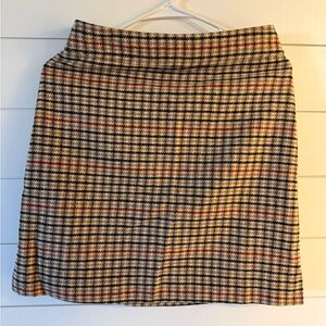 J Crew plaid mini skirt Size 2